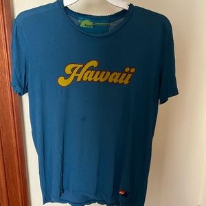 COPY - RARE - “Hawaii” Crew Tee - Caribbean Blue